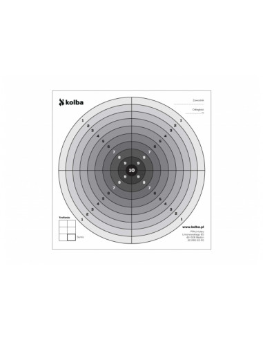 Komplet tarcz strzeleckich 14x14 cm...