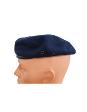 Granatowy tłoczony beret... 2