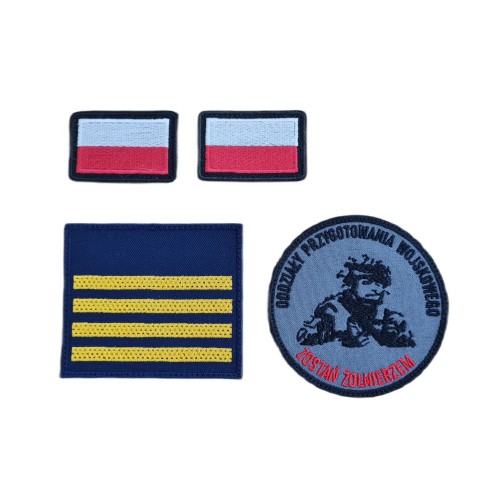 Komplet naszywek ucznia Oddziału Przygotowania Wojskowego OPW — zdjęcie 1 z 1