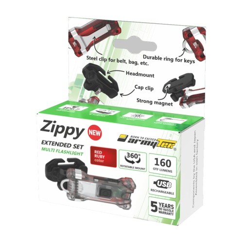 Multi latarka Armytek Zippy Extended Set Red Ruby — zdjęcie 6 z 6