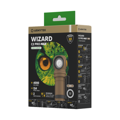Armytek Wizard C2 Pro Max Magnet USB Sand — zdjęcie 4 z 6