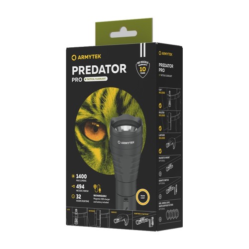 Armytek Predator Pro Magnet USB (ciepłe światło) — zdjęcie 3 z 6