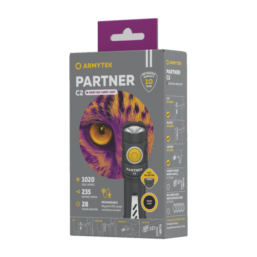 Armytek Partner C2 Magnet USB Warm — zdjęcie 4 z 6