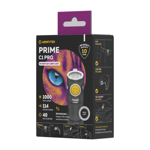 Armytek Prime C1 Pro Magnet USB White — zdjęcie 3 z 6